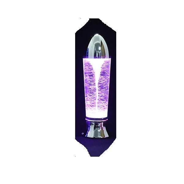 10,5" Tornado Lamp LED που αλλάζει χρώμα, Tornado Maker Science Toy, Λειτουργεί με μπαταρία/καλώδιο USB Ασημί
