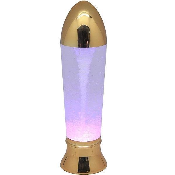 10,5" Tornado Lamp LED που αλλάζει χρώμα, Tornado Maker Science Toy, Λειτουργεί με μπαταρία/καλώδιο USB Χρυσό