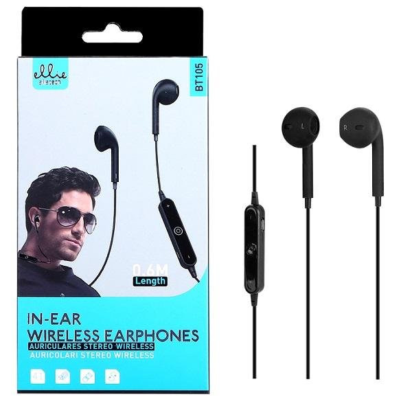 Bluetooth Ακουστικά Ασύρματα Ακουστικά In-Ear Ellietech BT105  Μαύρο