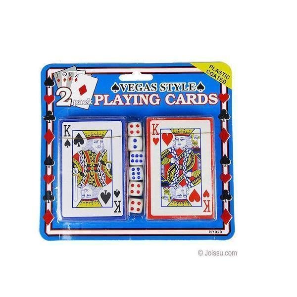 Σετ 2 τράπουλες με έξι ζάρια Vegas Style