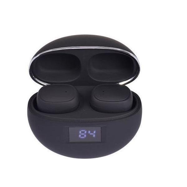 K-38 In-ear Bluetooth Handsfree Ακουστικά με Θήκη Φόρτισης Μαύρα