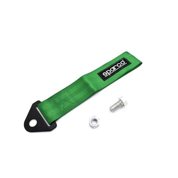 Αγωνιστικός Ιμάντας Ρυμούλκησης Τύπου Tow Hook Σπαρκο - Πράσινο Σκούρο