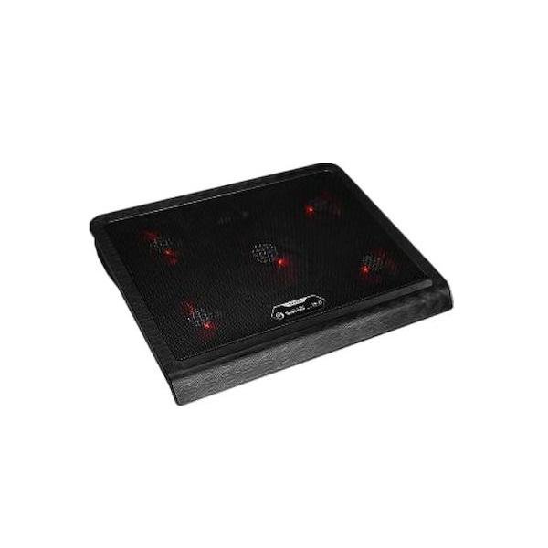 Marvo FN-33 Cooling Pad για Laptop έως 17" με 5 Ανεμιστήρες και Φωτισμό Red Led