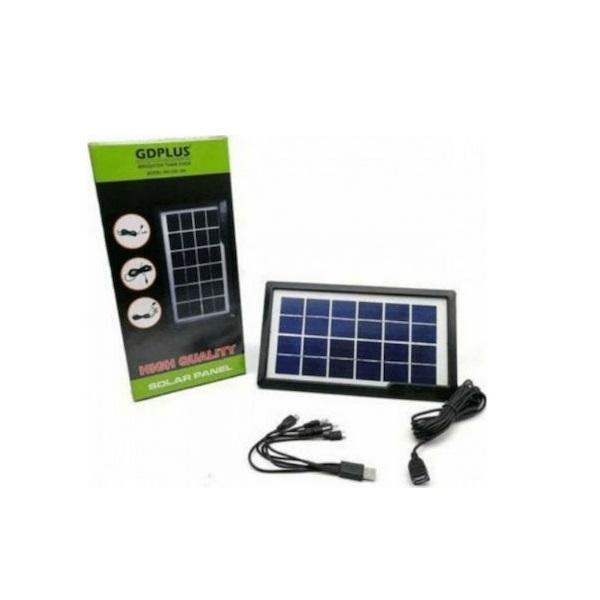 GD-10X Ηλιακός Φορτιστής Φορητών Συσκευών 3.8W 6V με σύνδεση USB