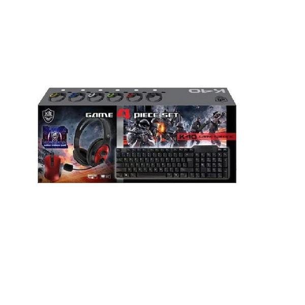 KR Game Set K40 Σετ Gaming Πληκτρολόγιο & Ποντίκι (Αγγλικό US)