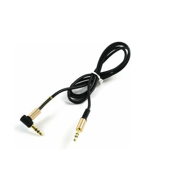 Andowl Καλώδιο 3.5mm male - 3.5mm male Μαύρο 1m (Q-T201)