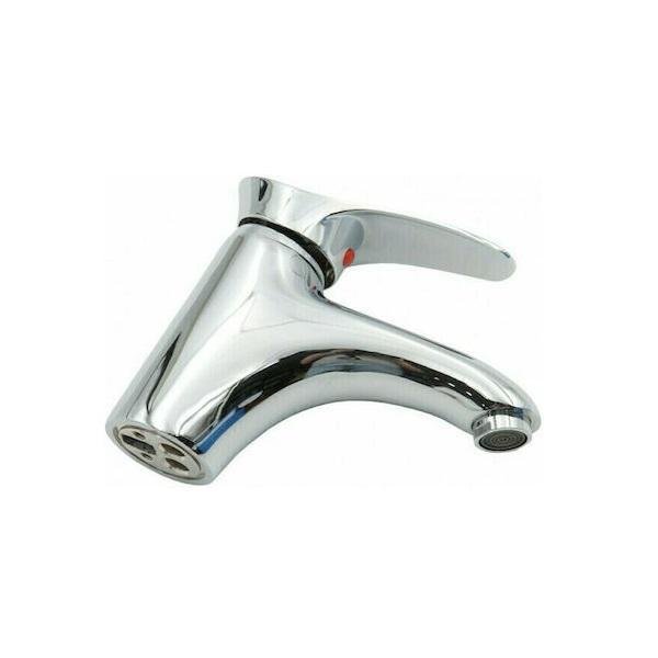 TY-JH-8091 Αναμεικτική Μπαταρία Νιπτήρα Ασημί