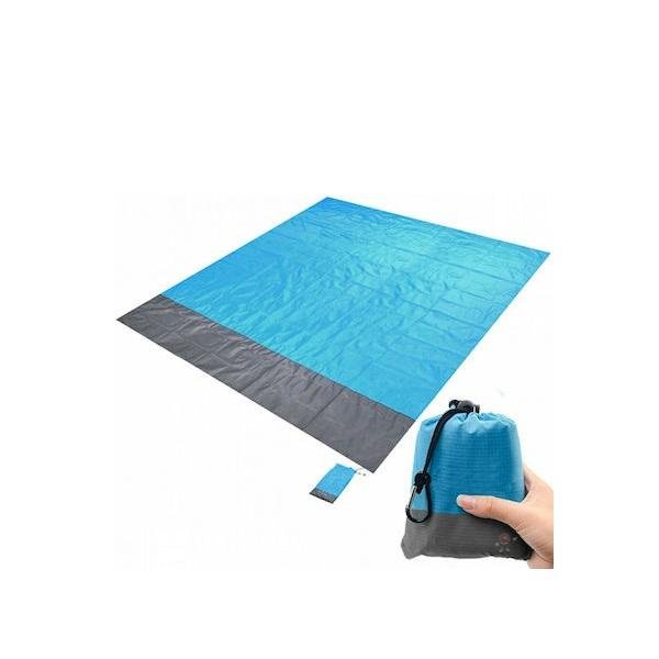 Κουβέρτα Πικ Νικ Αδιάβροχη 210x200cm σε Γαλάζιο χρώμα