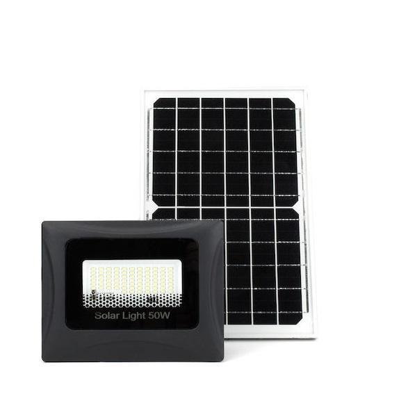 Ηλιακός Προβολέας 72LED Αλουμινίου 50W IP65 OEM - Μαύρο