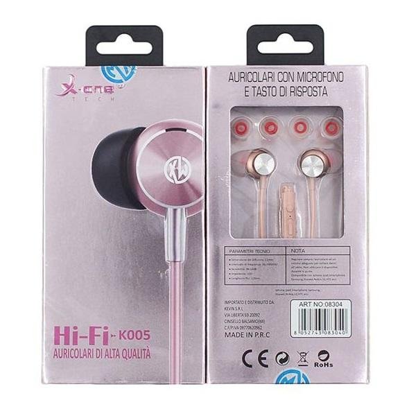 Ακουστικά X-one K005 Ροζ χρυσό