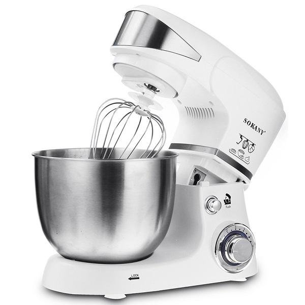 Κουζινομηχανή 500W με Ανοξείδωτο Κάδο 4lt Sokany SC-209 Λευκό