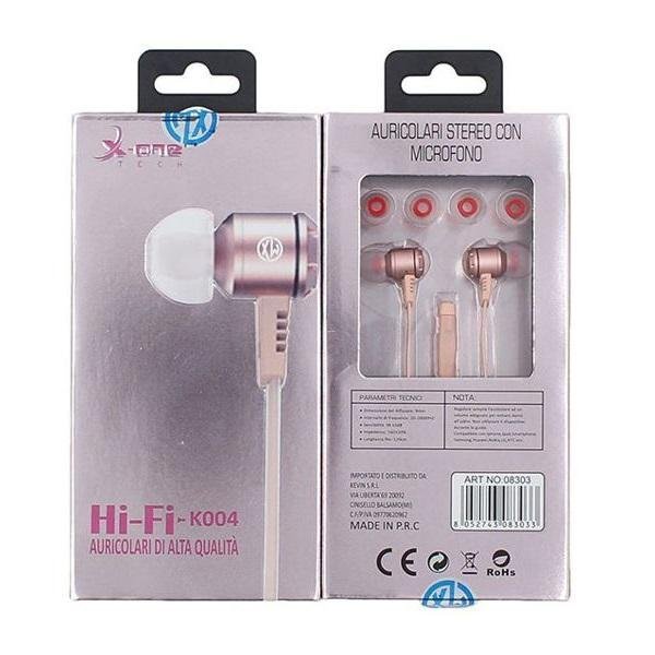 Ακουστικά X-one K004 Ροζ χρυσό