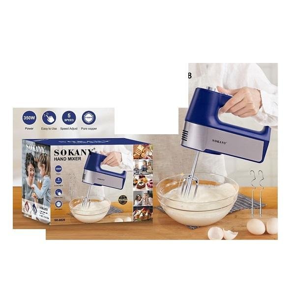 Μίξερ Χειρός 350W 5 Ταχύτητες Sokany SK-6628 Μπλε