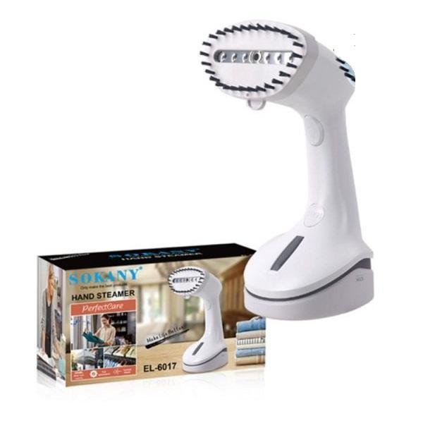 Ατμοκαθαριστής Ρούχων Χειρός 1000W με Δοχείο 250ml 20 gr/min Sokany EL-6017 Λευκός