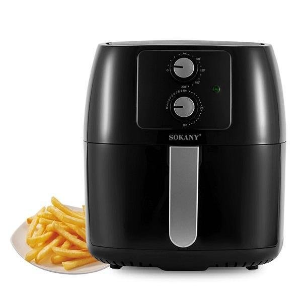 Sokany-8017-Multi-function-Air-Fryer-5-L-1400W-High-Quality-Air-Fryers Φριτέζα Αέρος με Αποσπώμενο Κάδο 5lt 1400W Sokany SK-8017 Μαύρη