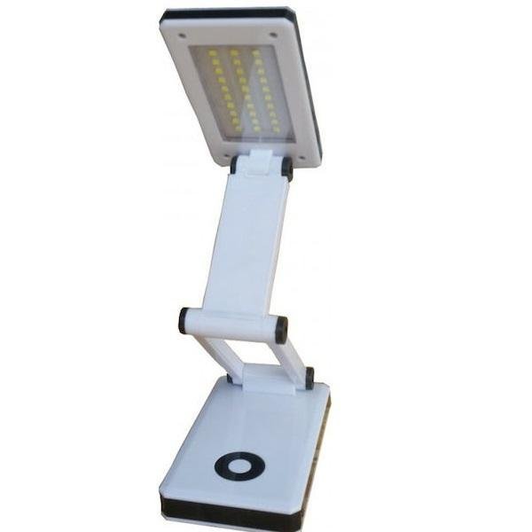 Επαναφορτιζόμενο Φωτιστικό Γραφείου LED Αναδιπλούμενο σε Λευκό Χρώμα