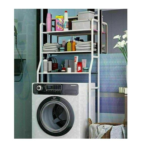 TM-0091 Επιδαπέδια Ραφιέρα Μπάνιου Μεταλλική με 3 Ράφια 63x25x160cm