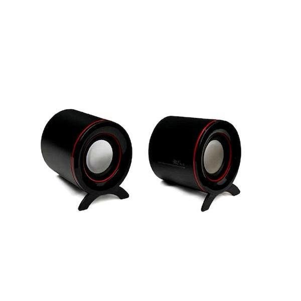 Ηχεία Υπολογιστή 2.0 με Ισχύ 5W σε Μαύρο Χρώμα
