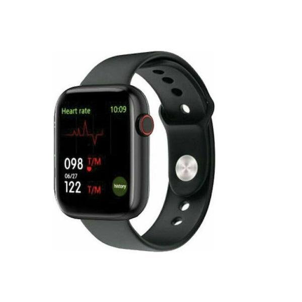 T500 Smartwatch με Παλμογράφο (Μαύρο)