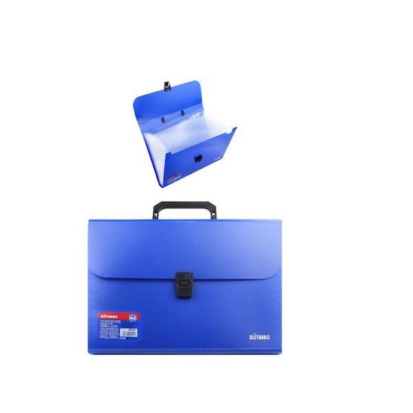 Ντοσιέ Σουπλ Φυσαρμόνικα για Χαρτί A4 Μπλε Motarro