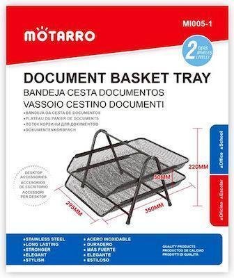 xlarge_20220328153830_diskos_egrafon_metallikos_me_2_rafia_se_mayro_chroma_29_5x35x22cm_mi005_1 Δίσκος Εγγράφων Μεταλλικός με 2 Ράφια Μαύρος 29.5x35x22εκ.