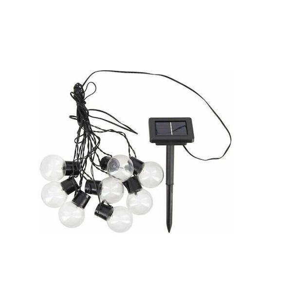 Ηλιακή γιρλάντα μήκους 3m RGB 8h με panel εξωτερικού χώρου IP44 | GW-432397