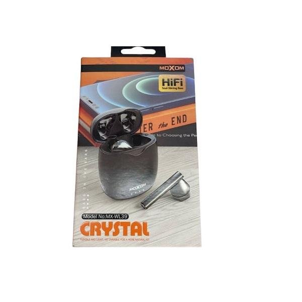 Moxom WL39 Earbud Bluetooth Handsfree Ακουστικά με Θήκη Φόρτισης Μαύρα