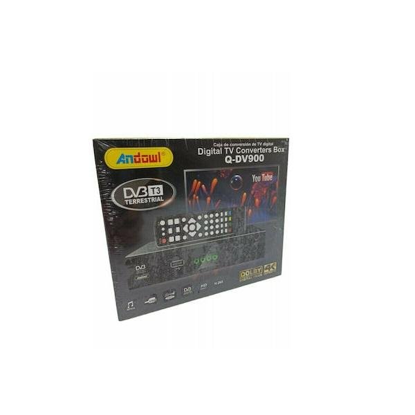 Andowl Q-DV900 Ψηφιακός Δέκτης Mpeg-4 4K UHD Σύνδεσεις SCART / HDMI