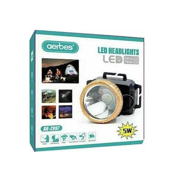 Aerbes AB-Z997 Ηλιακός Προβολέας Ισχύος 5W σε Μαύρο χρώμα 81002DFJ50BK