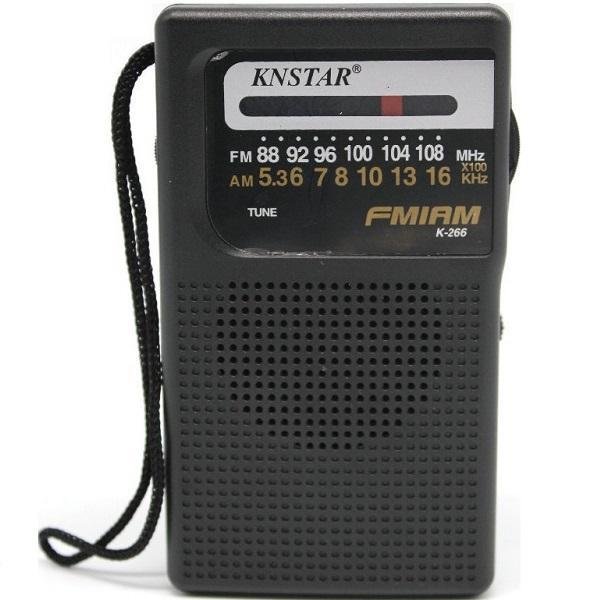 Knstar K-266 Ραδιοφωνάκι Μπαταρίας Μαύρο Black