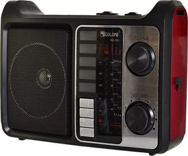 Golon RX-333 Επιτραπέζιο Ραδιόφωνο Μπαταρίας με USB Κόκκινο