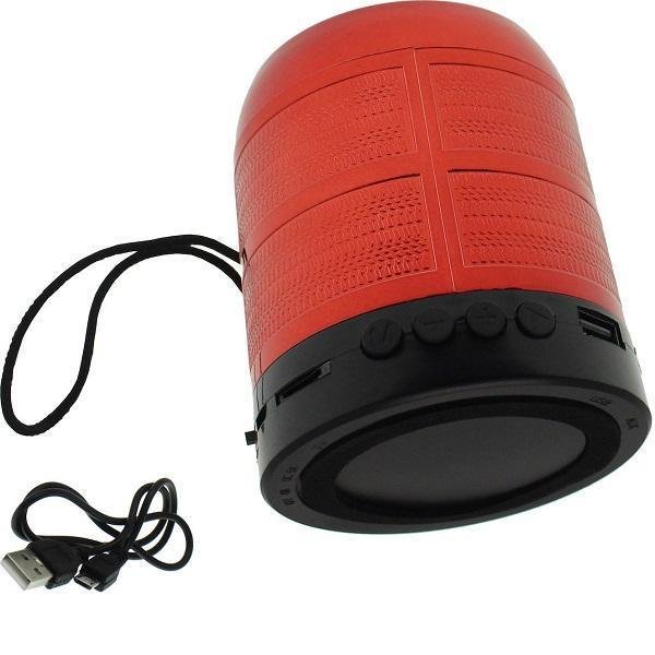 WJ-187BT Ηχείο Bluetooth με Ραδιόφωνο και Διάρκεια Μπαταρίας έως 1.5 ώρες Κόκκινο