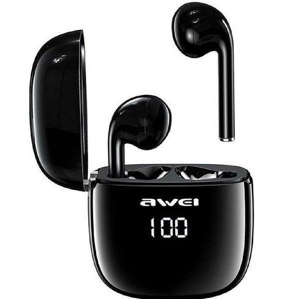 20211126164128_awei_t28p_in_ear_bluetooth_handsfree_mayro Awei T28P In-ear Bluetooth Handsfree Ακουστικά με Αντοχή στον Ιδρώτα και Θήκη Φόρτισης Μαύρα