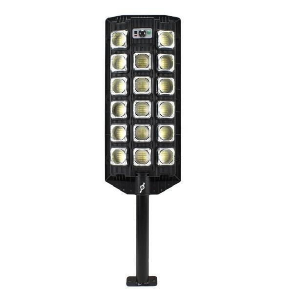 Ηλιακός Προβολέας 442LED SMD Λευκού Φωτισμού με Αισθητήρα Κίνησης & Τηλεχειρισμό OEM W7101A-6 - Μαύρο