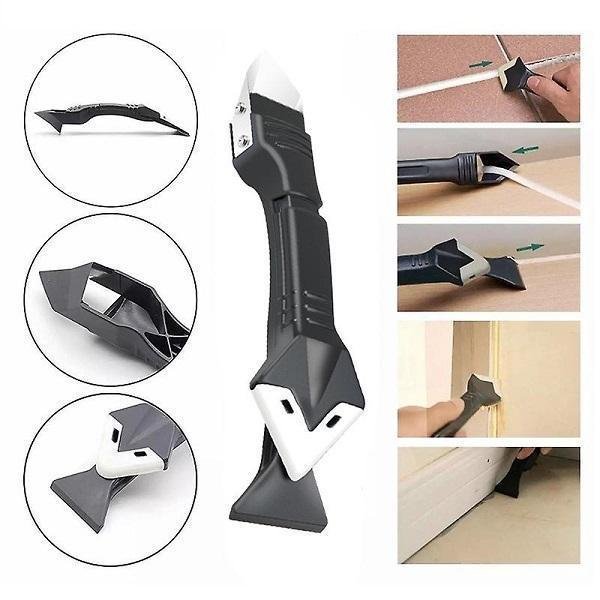 Εργαλείο ξύστρας γωνιών γυαλιού - 3 σε 1 ξύστρα σιλικόνης για το caulking