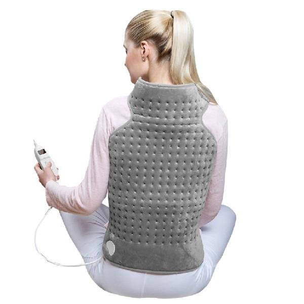 Ηλεκτρικός θερμαντήρας πλάτης 100W 42x63εκ HM-8770G Γκρι