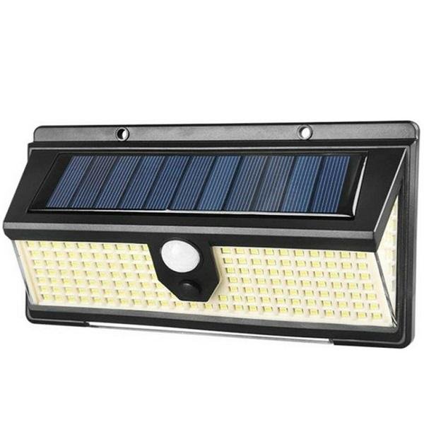 KA Ηλιακό Φωτιστικό Επιτοίχιας Τοποθέτησης με Ανιχνευτή Κίνησης σε Μαύρο Χρώμα CL-S190