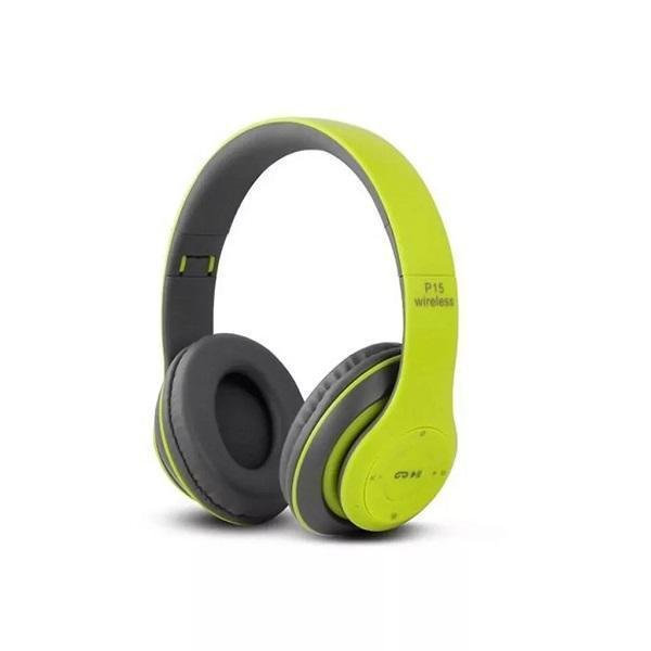 P15 Ασύρματα Bluetooth Over Ear Ακουστικά Πράσινα