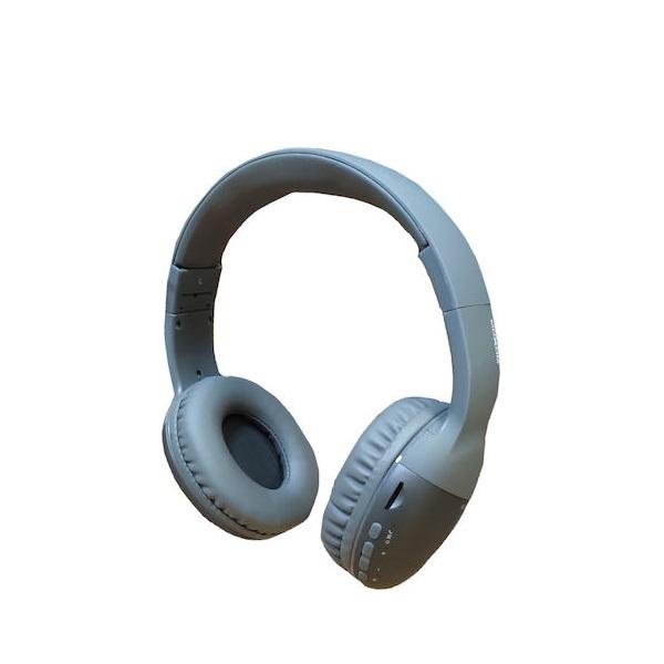 Moxom MX-WL22 Ασύρματα Bluetooth On Ear Ακουστικά με 10 ώρες Λειτουργίας Γκρι