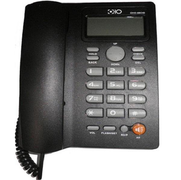 OHO-08CID Ενσύρματο Τηλέφωνο Γραφείου Μαύρο