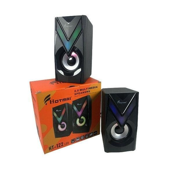 HT-122 Ηχεία Υπολογιστή 2.0 με Ισχύ 2.5W σε Μαύρο Χρώμα