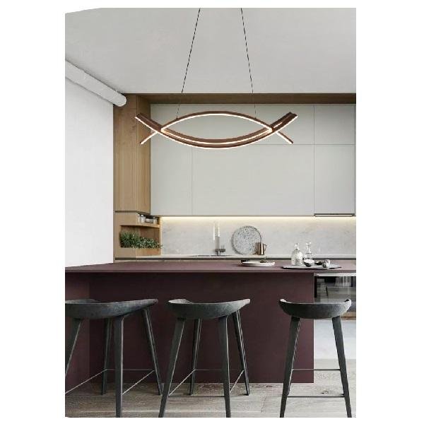 Μοντέρνο Φωτιστικό οροφής LED 42W 3360Lm Universo LP-27NC Μαύρο