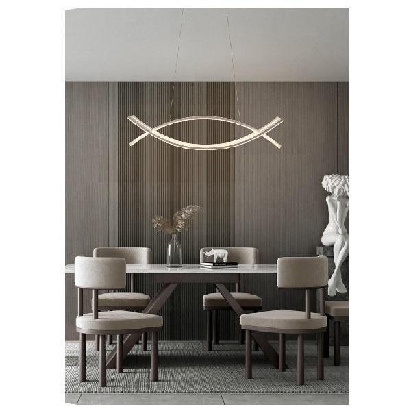 Μοντέρνο Φωτιστικό οροφής LED 42W 3360Lm Universo LP-27BN Λευκό