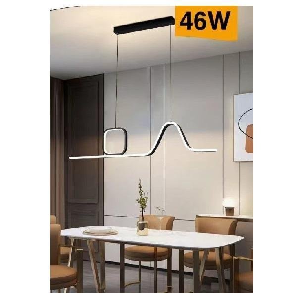 Κρεμαστό Φωτιστικό Κουζίνας 46W 3680Lm Universo B57-NN Μαύρο