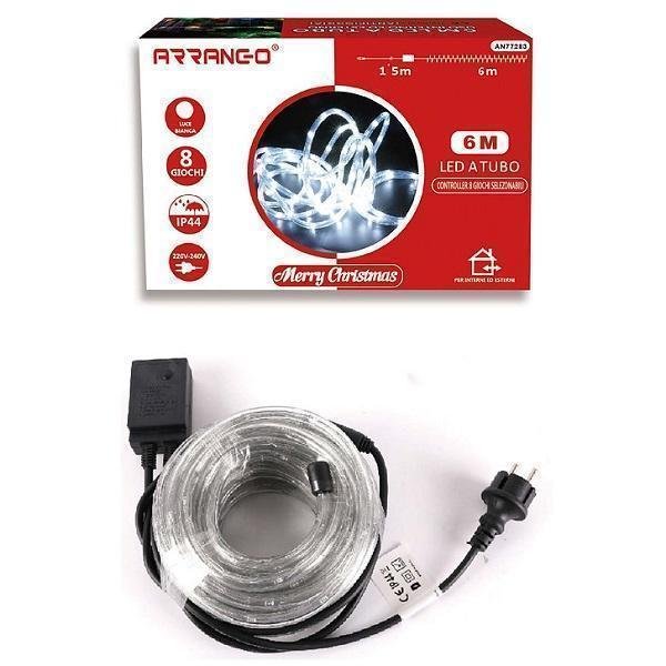 83463e_5458ca1afe0148d7a632169061669add_mv2 Αδιάβροχος Φωτοσoλήνας 220-240V 6m IP44 Με πρόγραμμα, 8 λειτουργίες εξωτερικού και εσωτερικού χώρου Arrango AN77283 Ψυχρό Λευκό