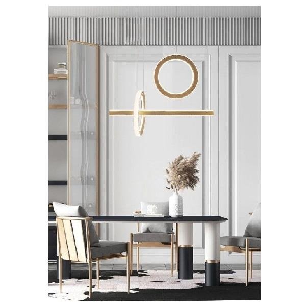 Μοντέρνο Φωτιστικό οροφής LED 80W 6400Lm Universo LP-23ON Χρυσό