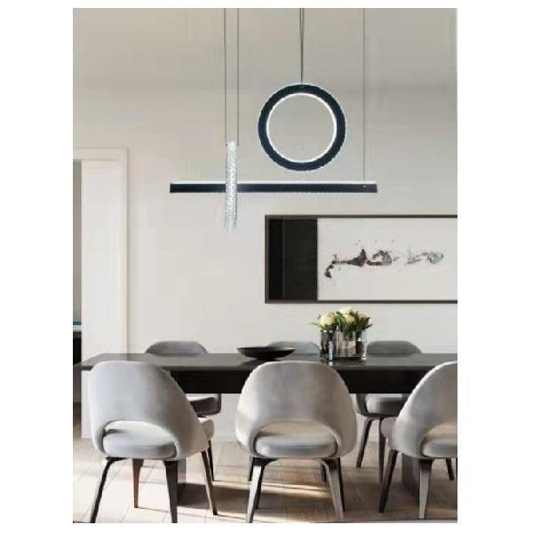 Μοντέρνο Φωτιστικό οροφής LED 80W 6400Lm Universo LP-23NF Μαύρο