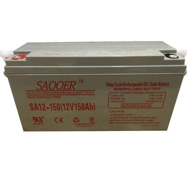 Saooer Μπαταρία Φωτοβολταϊκών GEL Κλειστού Τύπου Βαθειάς Εκφόρτισης 12V 150Ah