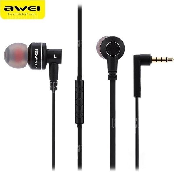 Awei ES10TY In-ear Handsfree με Βύσμα 3.5mm Μαύρο