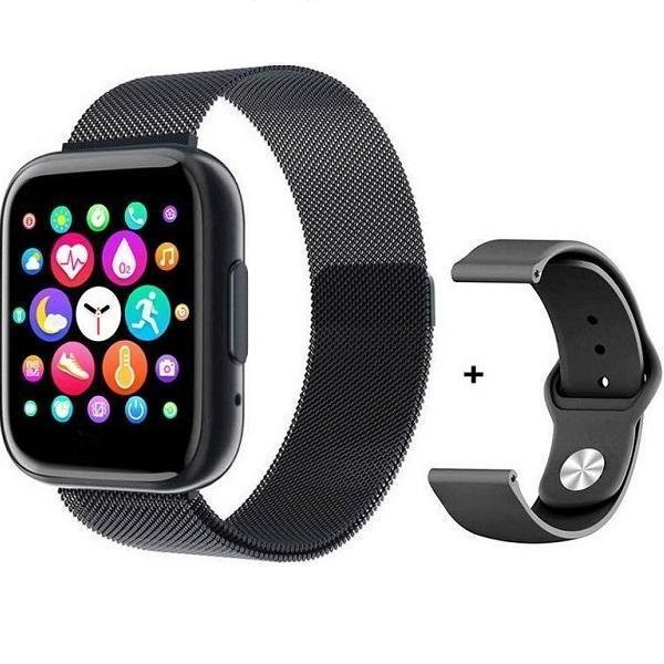 T99 Smartwatch με Παλμογράφο (Μαύρο)
